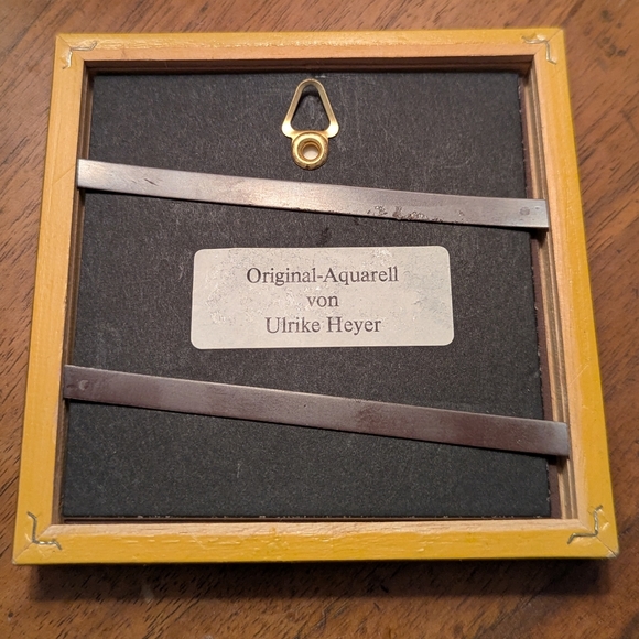 Mini Framed Watercolor Art Heidelberg Signed - Picture 2 of 5